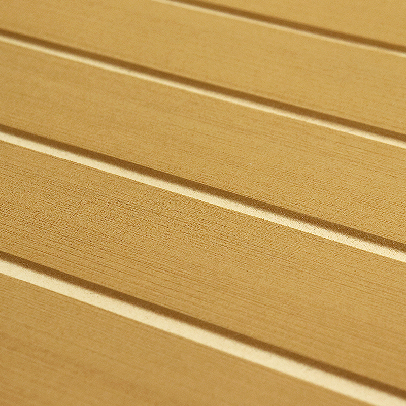 Faux teak boat flooring material supplier with CNC support and factory pricing.
