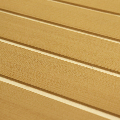 Faux teak boat flooring material supplier with CNC support and factory pricing.