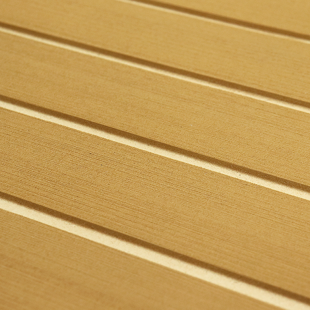 Faux teak boat flooring material supplier with CNC support and factory pricing.