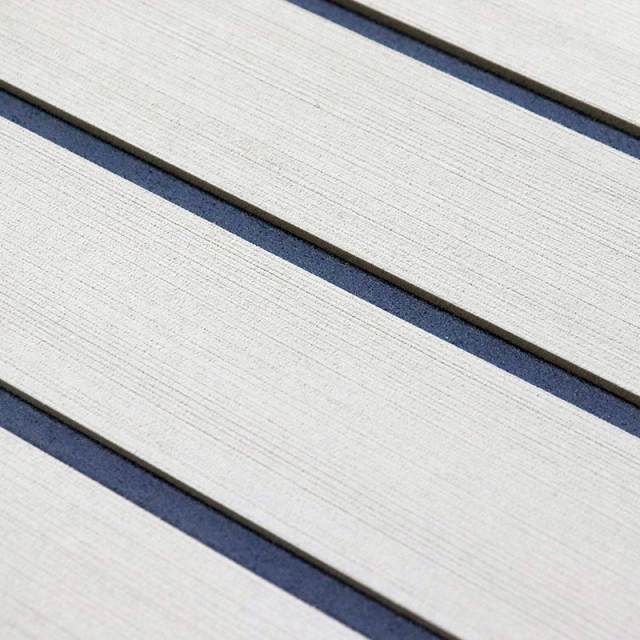 Marine grade vinyl floor covering sheets made by a trusted flooring factory.