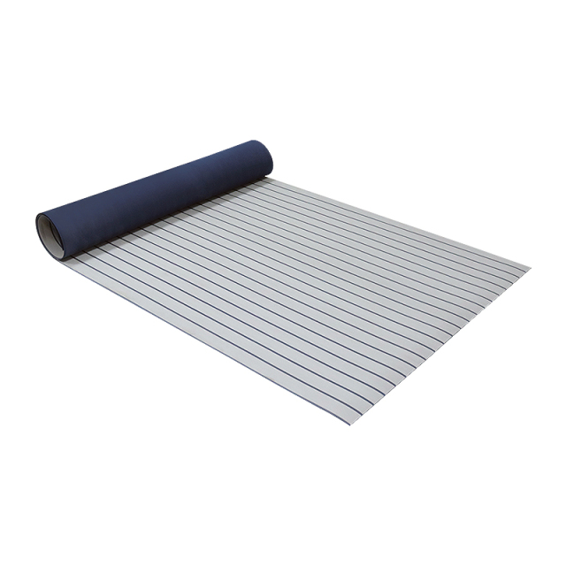 Marine vinyl flooring for boats supplied by a sheet flooring factory.