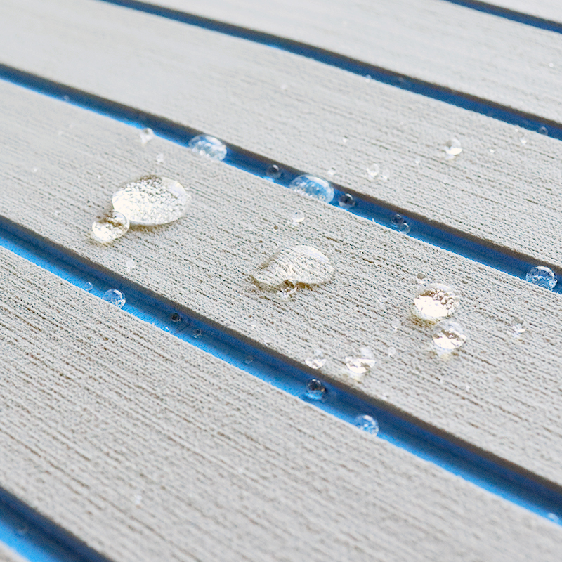 Waterproof marine carpet with teak pattern, manufactured by our factory