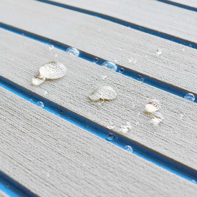 Waterproof marine carpet with teak pattern, manufactured by our factory