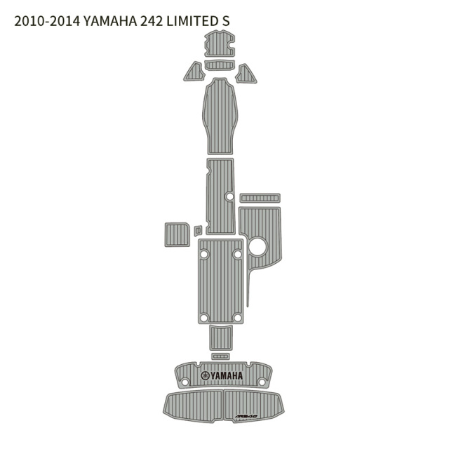 Custom EVA boat flooring for 2010–2014 YAMAHA 242 LIMITED S model