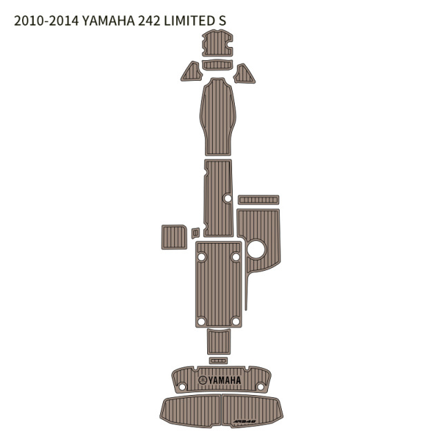 YAMAHA 242 LIMITED S EVA foam deck mat custom cut with 3M adhesive