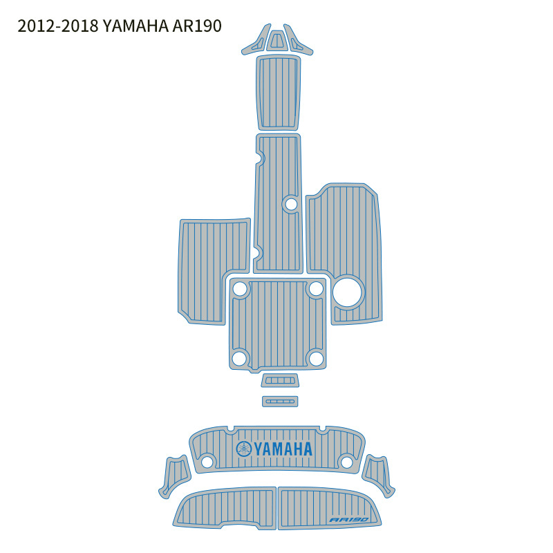 CNC cut EVA foam boat decks for 2012–2018 YAMAHA AR190 model