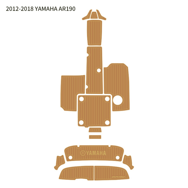 Durable foam boat flooring for 2012-2018 YAMAHA AR190, non-slip EVA decking.
