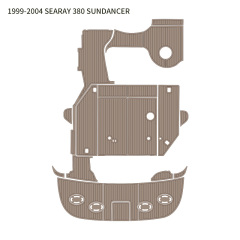 Durable EVA/PE foam sheet material for CNC cutting, providing non-slip decking for the 1999-2004 SEARAY 380 SUNDANCER, ideal for marine applications.