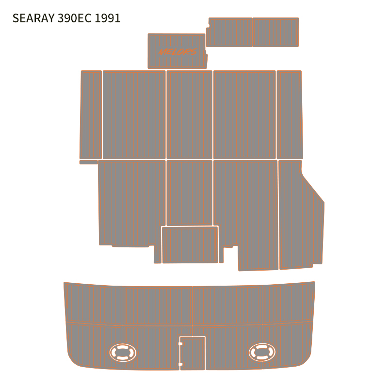 Waterproof Marine Flooring for 1991 SeaRay 390EC – Custom EVA Boat Pads