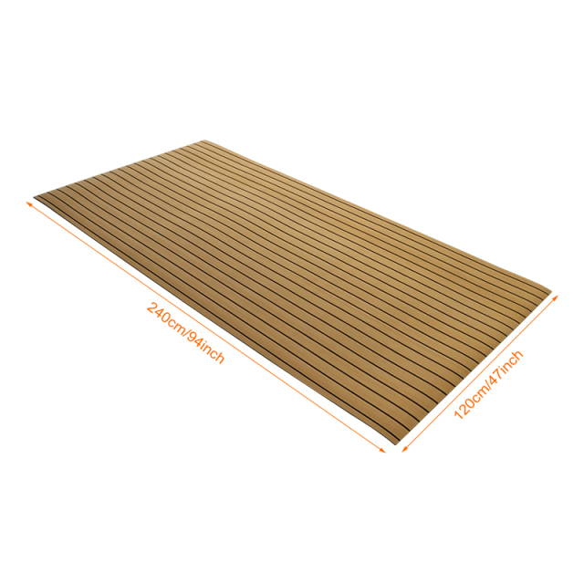  Faux teak EVA marine decking – anti-slip, UV-resistant, certified material for marine flooring use