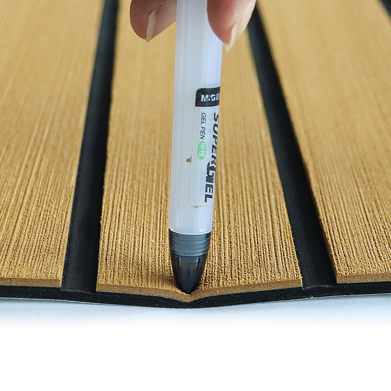 Marine teak flooring designed for custom CNC deck shape cutting
