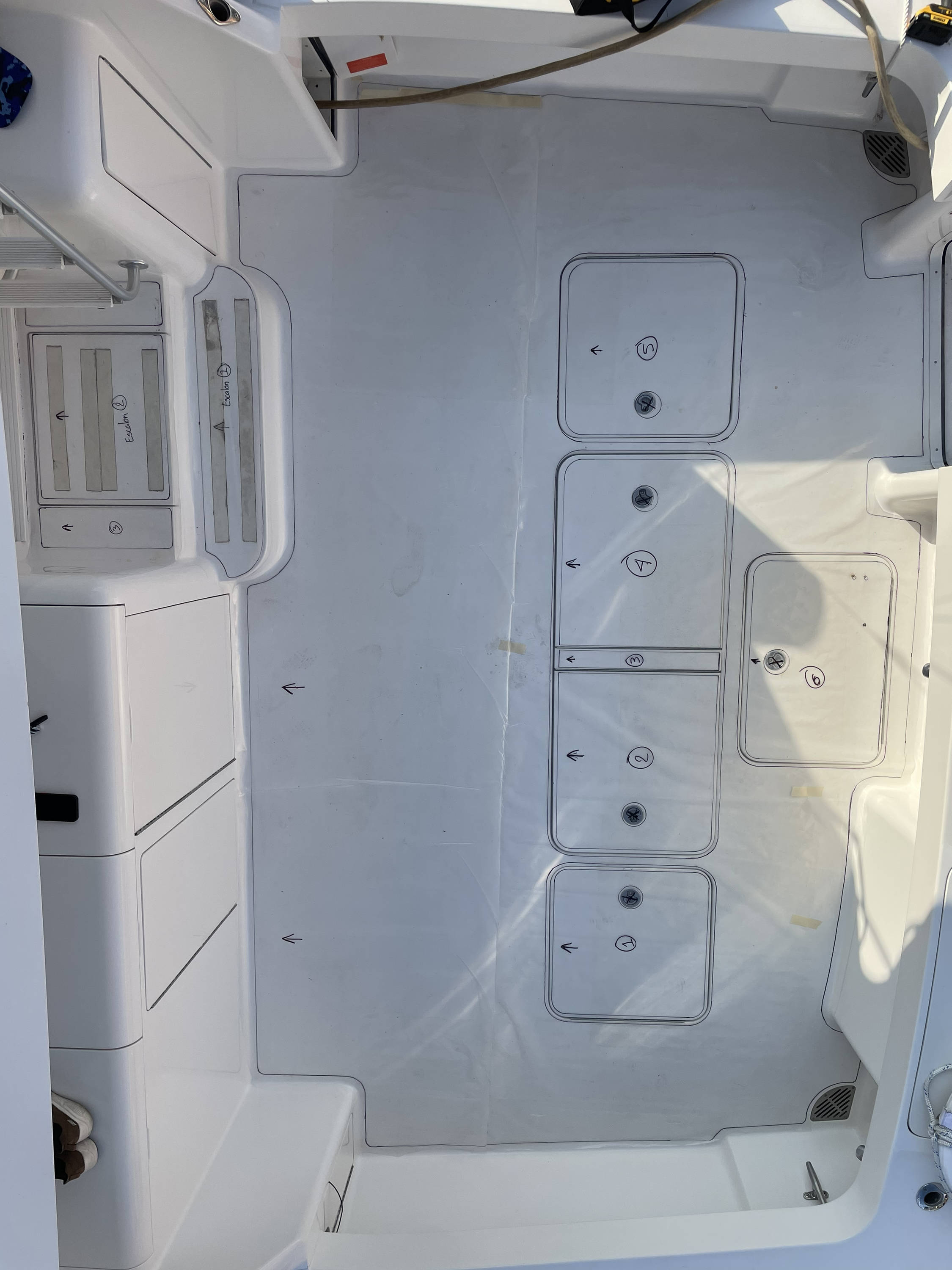 Melors CNC foam boat flooring production, premium quality and customizable