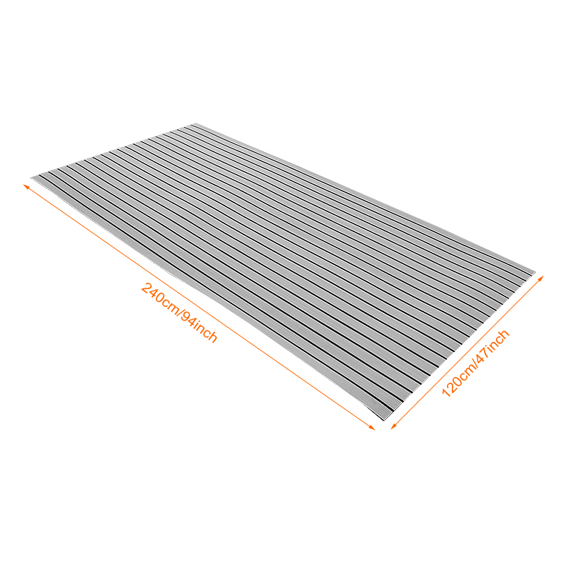 Grey and Black Boat Deck Sheets High-Density EVA Foam Waterproof Flooring