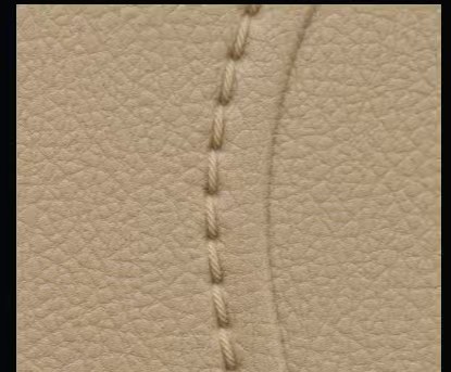 Stitched-seam leather grain sample SL-AT819006