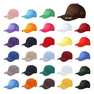 6 Panel Washable Superior Cotton Baseball Cap