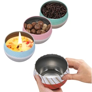 Custom 4oz DIY Candle Tin Box Candle Making Jars Containers for Aromatherapy Scented Candles