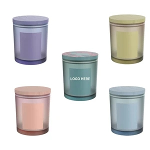 Frosted Glass Candle Jars with Lid Aromatherapy Container Empty 8oz Candle Making Jars Storage Jars for Spice,Candy,Powder