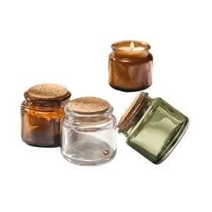 3oz Small Glass Candle Jars with Lid Empty Candle Making Holder Storage Container for Scented Candle,Aromatherapy