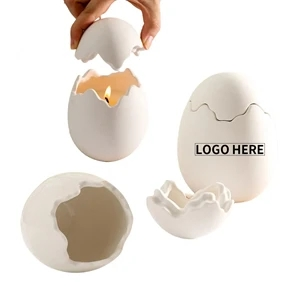 Egg Shaped Ceramic Candle Cup Candle Jars Container Creative Decorations for Home
