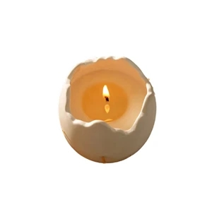 Egg Shaped Ceramic Candle Cup Candle Jars Container Creative Decorations for Home