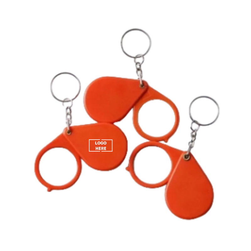 Mini Pocket Magnifying Glass Magnifier Handheld Small Magnify Glasses Keychain