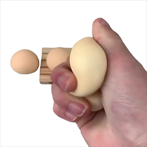 Creative Eggs Shaped Stress Reliever Ball Hand Grip Strength Trainer Stress Relief Ball for Adults and Kids Squeeze Balls Ball Squishy Tools