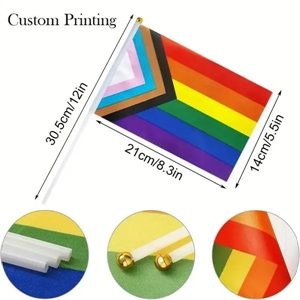 Custom logo Mini Handheld Flag