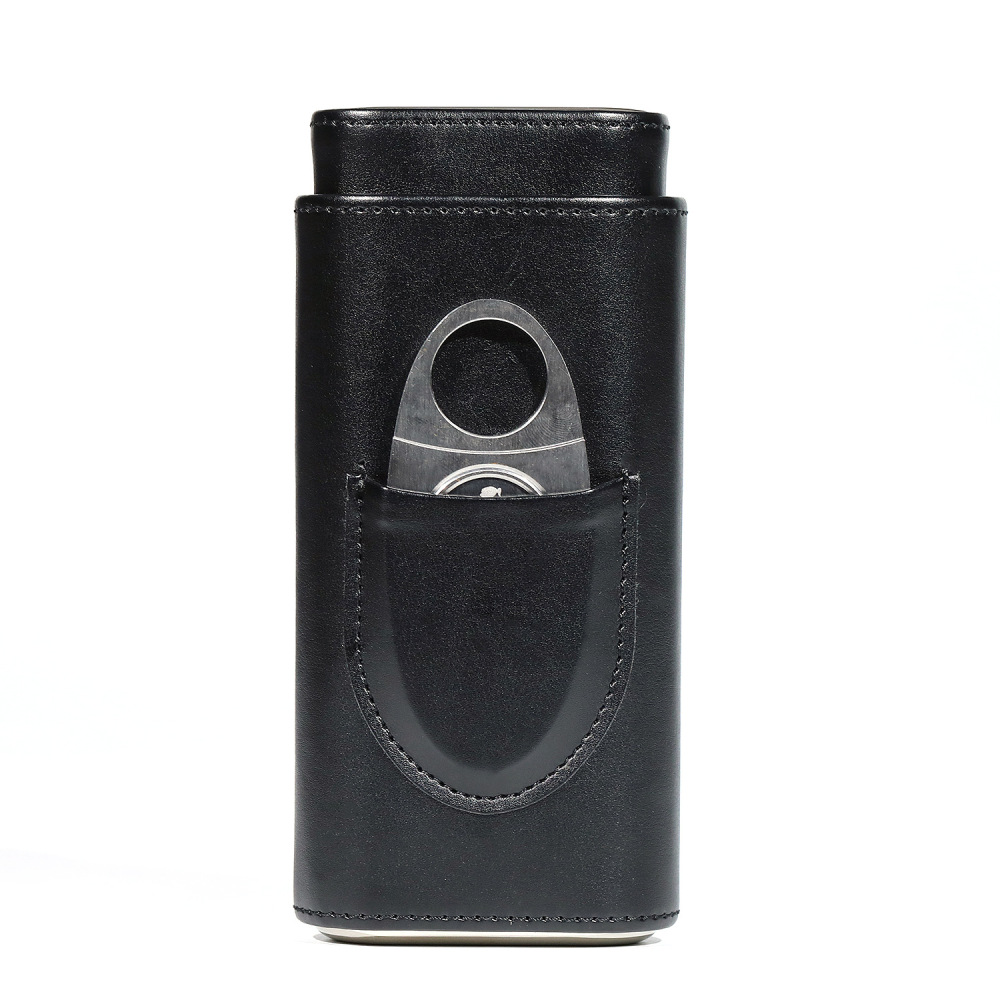 Leather Cigar Case w/ Cutter