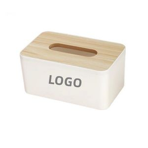 Tissue Box w/ Wooden Lid