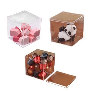 Clear Acrylic Box w/ Lid (4 x 4 x 4 inch)