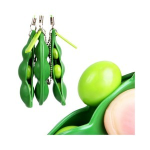 Bean Shaped Squeeze Keychain