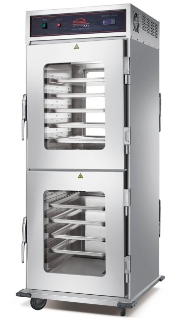 Upright warming cabinet
