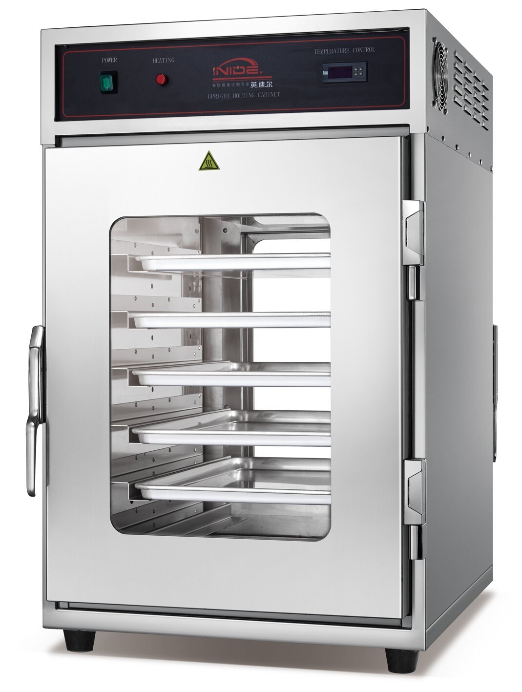 Upright warming cabinet