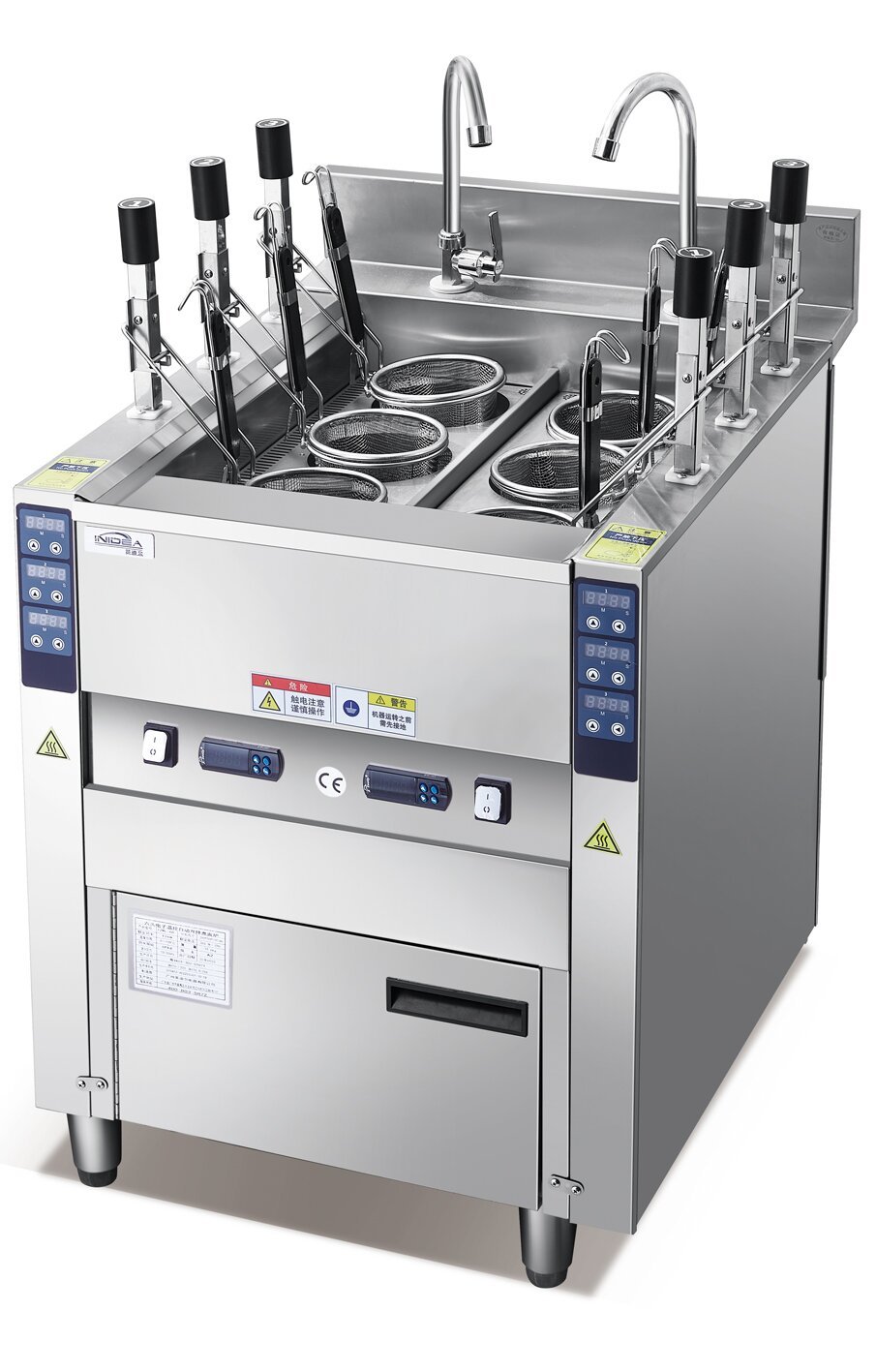 Electronic temperature control automatic lifting noodle cooker