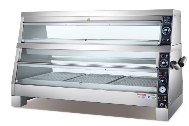 Manual water inlet mechanical display cabinet