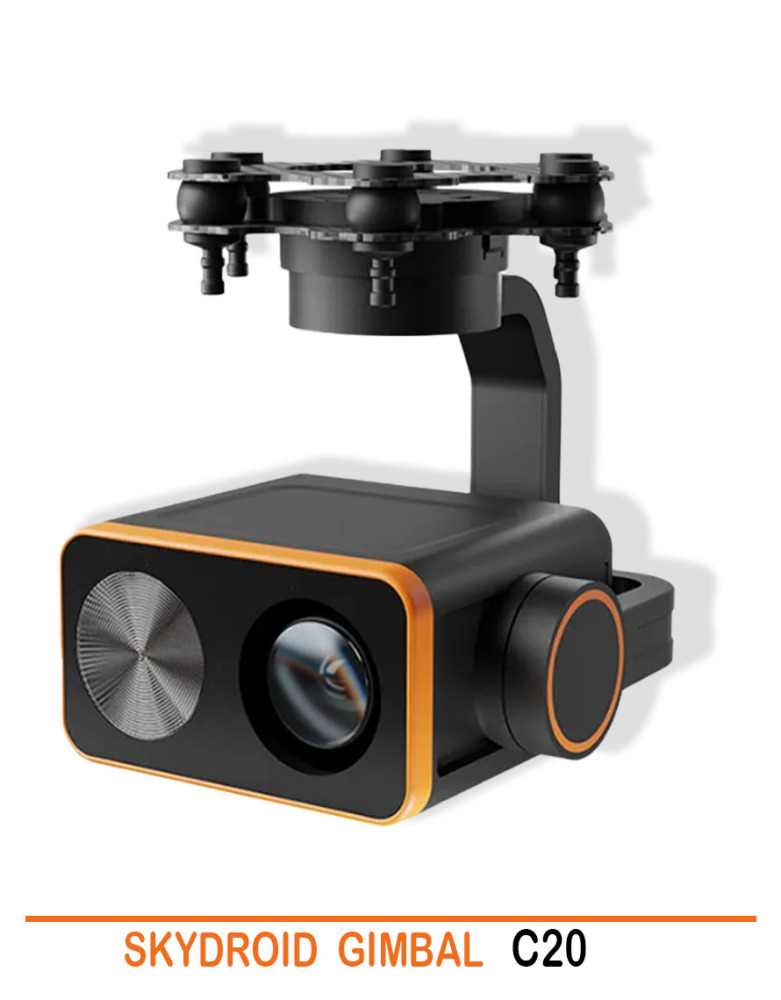 SKYDROID GIMBAL C20 is a high-performance dual light three-axis zoom gimbal