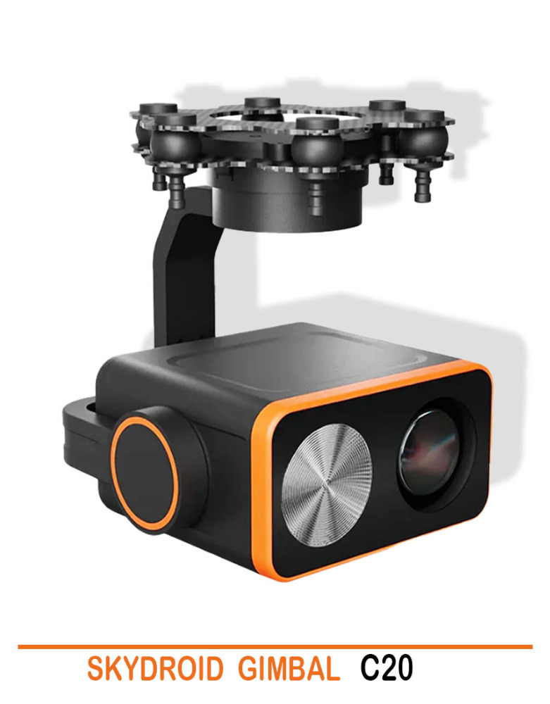 SKYDROID GIMBAL C20 is a high-performance dual light three-axis zoom gimbal