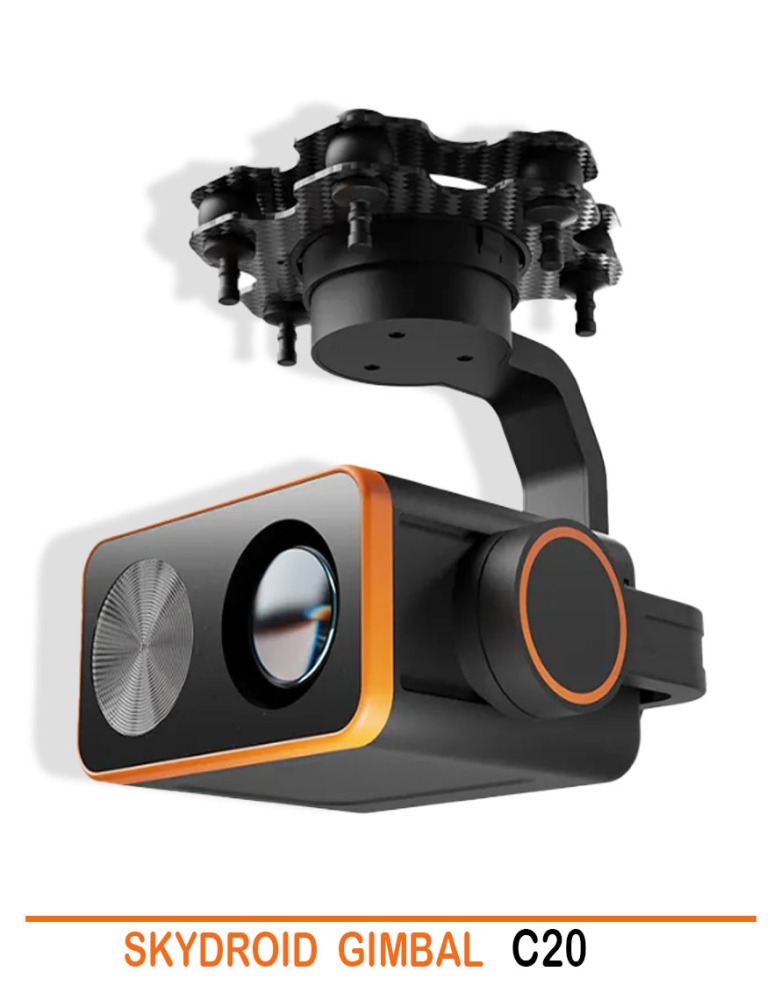 SKYDROID GIMBAL C20 is a high-performance dual light three-axis zoom gimbal