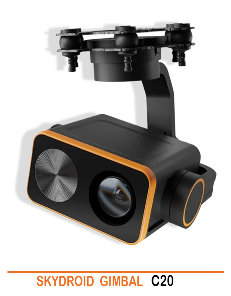 SKYDROID GIMBAL C20 is a high-performance dual light three-axis zoom gimbal