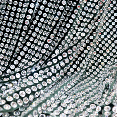 SS50 Rhinestone Velvet Fabric Manufacturer