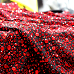 Multi-shape Crystals Lycra Fabric Factory