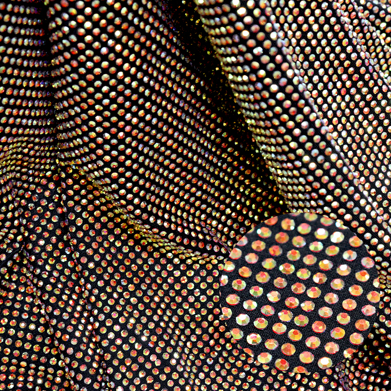 SS10 AB Color Crystal Fabric Wholesale