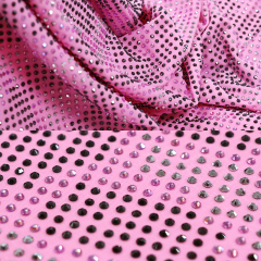 SS10 Leopard Pattern Mix Color Crystal Fabric Wholesale