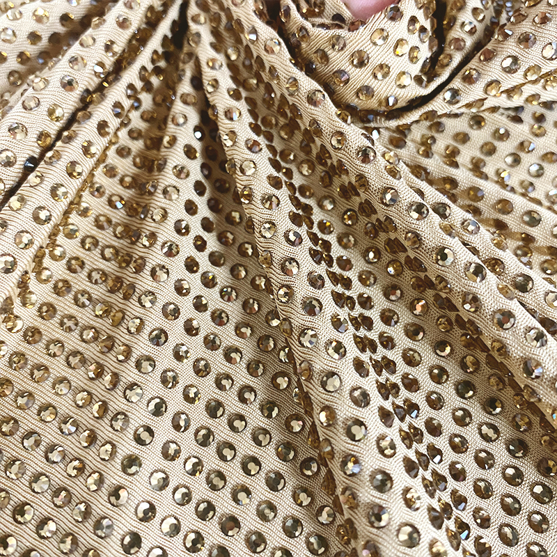 SS10 180g Light Yellow Crystal Fabric Factory