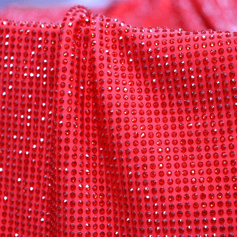 SS10 Red Crystal Fabric Exporter