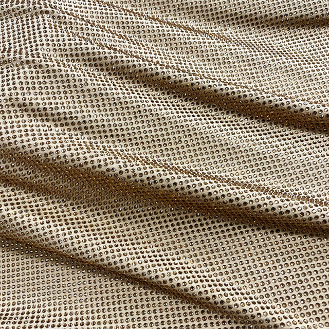 SS10 180g Light Yellow Crystal Fabric Factory