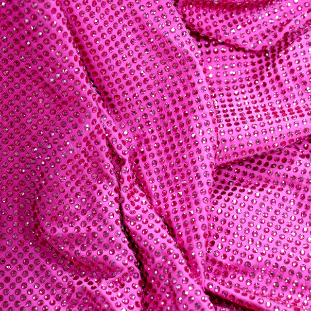 SS10 Rose Red Crystal Fabric Exporter