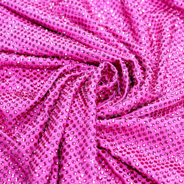 SS10 Rose Red Crystal Fabric Exporter