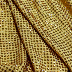 SS10 Gold Crystal Fabric Wholesale