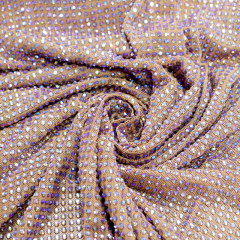 SS10 Gold AB Crystal Tulle Mesh Fabric Wholesale